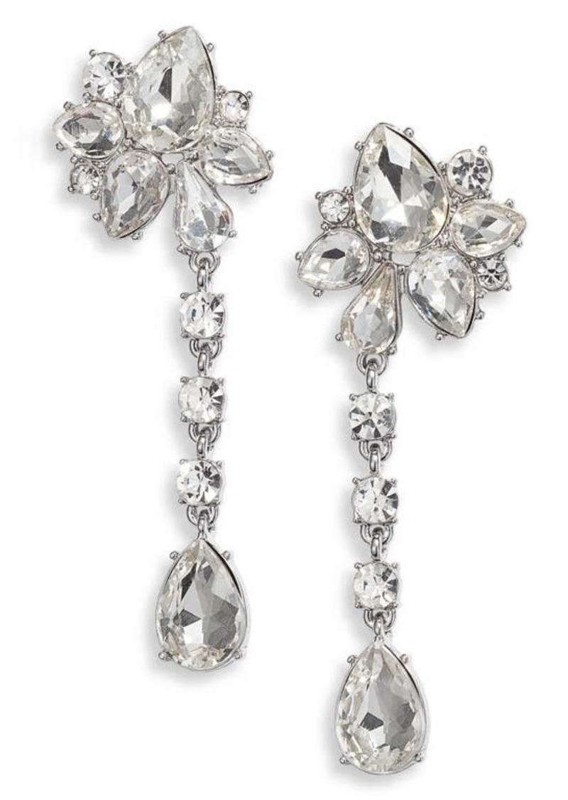 Nordstrom Crystal Cluster Drop Earrings
