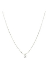 Nordstrom Cubic Zirconia Pendant Tennis Necklace