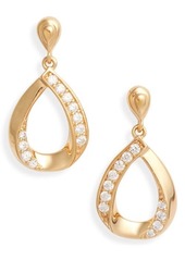 Nordstrom Cubic Zirconia Twisted Teardrop Earrings