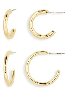 Nordstrom Demi Fine Set of 2 Hoop Earrings