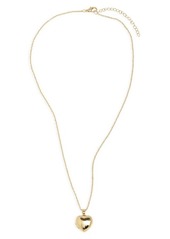 Nordstrom Demi-Fine Puffy Heart Locket Necklace