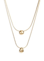 Nordstrom Demi Fine Double Droplet Layered Necklace
