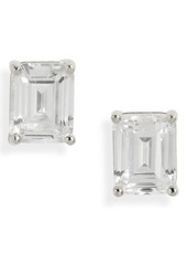 Nordstrom Emerald Cubic Zirconia Sterling Silver Stud Earrings