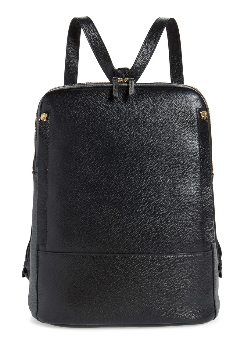 nordstrom black leather backpack