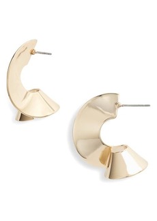 Nordstrom Flat Spiral Hoop Earrings