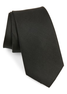 Nordstrom Haley Solid Silk Tie in Black at Nordstrom Rack