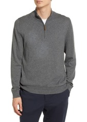 Nordstrom Half Zip Cotton & Cashmere Pullover Sweater