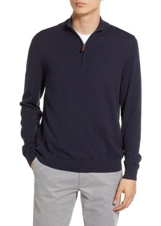 Nordstrom Half Zip Cotton & Cashmere Pullover Sweater