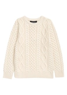 Nordstrom Kids' Cable Cotton Blend Sweater