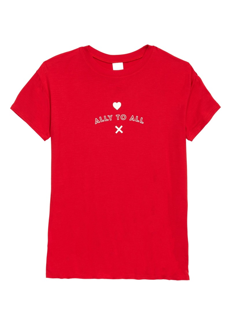 Nordstrom Kids' Graphic Tee in Red Lychee Ally at Nordstrom Rack