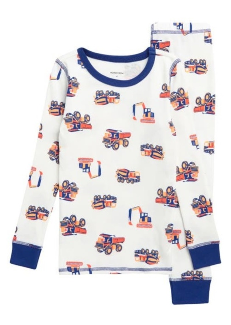 Nordstrom Kids' Print Fitted Cotton Pajamas