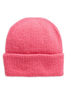 Nordstrom Kids' Rib Knit Cuff Beanie in Pink Rouge at Nordstrom Rack