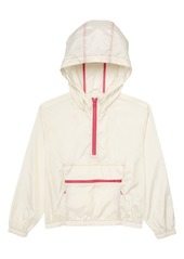 Nordstrom Kids' Zip Pocket Pullover Windbreaker in Ivory at Nordstrom Rack