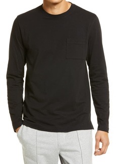 Nordstrom Long Sleeve Pocket T-Shirt in Black at Nordstrom