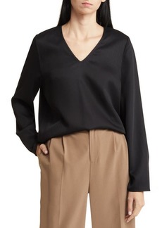 Nordstrom Long Sleeve Twill Top