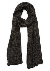 Nordstrom Marled Cable Knit Scarf in Black Combo at Nordstrom