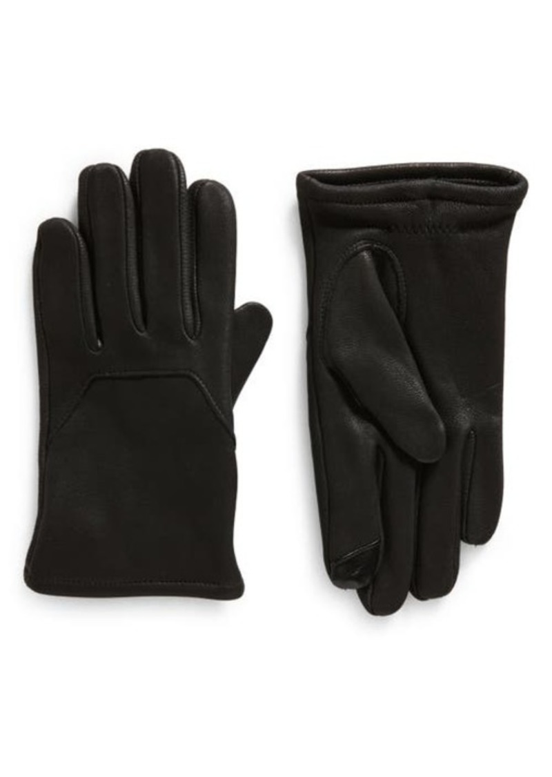 Nordstrom Men's Faux Fur Lined Leather Gloves