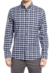 Nordstrom Plaid Tech-Smart Trim Fit Button-Down Shirt in Navy Phillipe Plaid at Nordstrom