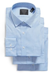 Nordstrom 3-Pack Trim Fit Non-Iron Dress Shirts
