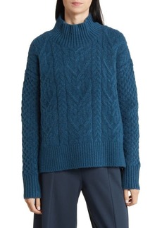 Nordstrom Mock Neck Cable Knit Sweater