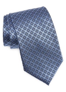 Nordstrom Neat Silk X-Long Tie in Light Blue at Nordstrom