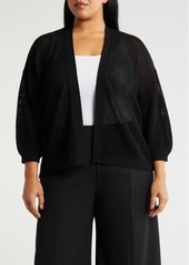 Nordstrom Open Stitch Open Front Cotton Cardigan