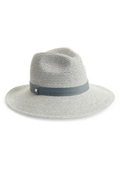 Nordstrom Packable Braided Paper Straw Panama Hat in Black Combo at Nordstrom Rack