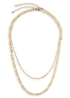 NORDSTROM RACK 2-Pack Assorted Chain Necklaces in Gold at Nordstrom Rack