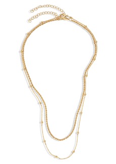 NORDSTROM RACK 2-Pack Assorted Chain Necklaces in Gold at Nordstrom Rack