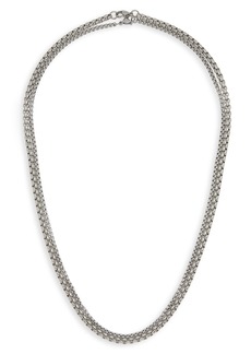 NORDSTROM RACK 2-Pack Box Chain Necklace in Rhodium at Nordstrom Rack