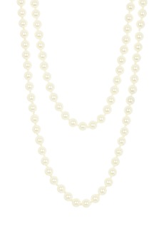 NORDSTROM RACK Layered Imitation Pearl Necklace in White/Silver at Nordstrom Rack