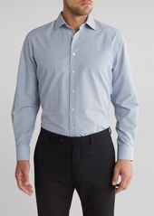 NORDSTROM RACK Blue Check Traditional Fit Dress Shirt in White- Blue Bruce Check at Nordstrom Rack