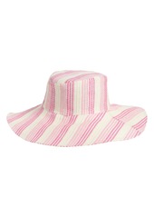 NORDSTROM RACK Classic Straw Sun Hat in Pink Combo at Nordstrom Rack