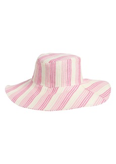 NORDSTROM RACK Classic Straw Sun Hat in Pink Combo at Nordstrom Rack