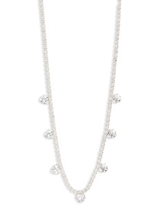 NORDSTROM RACK Crystal Collar Necklace in Clear- Rhodium at Nordstrom Rack