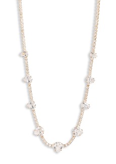 NORDSTROM RACK Cubic Zirconia Pear Necklace in Clear- Gold at Nordstrom Rack