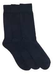 NORDSTROM RACK Cushioned Crew Socks - Pack of 3 in Charcoal Heather at Nordstrom Rack