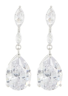 NORDSTROM RACK CZ Marquis & Pear Drop Earrings in Clear- Silver at Nordstrom Rack