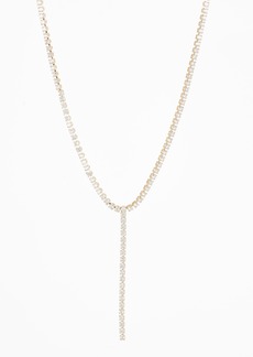 NORDSTROM RACK Dainty CZ Y-Drop Necklace in Clear- Gold at Nordstrom Rack