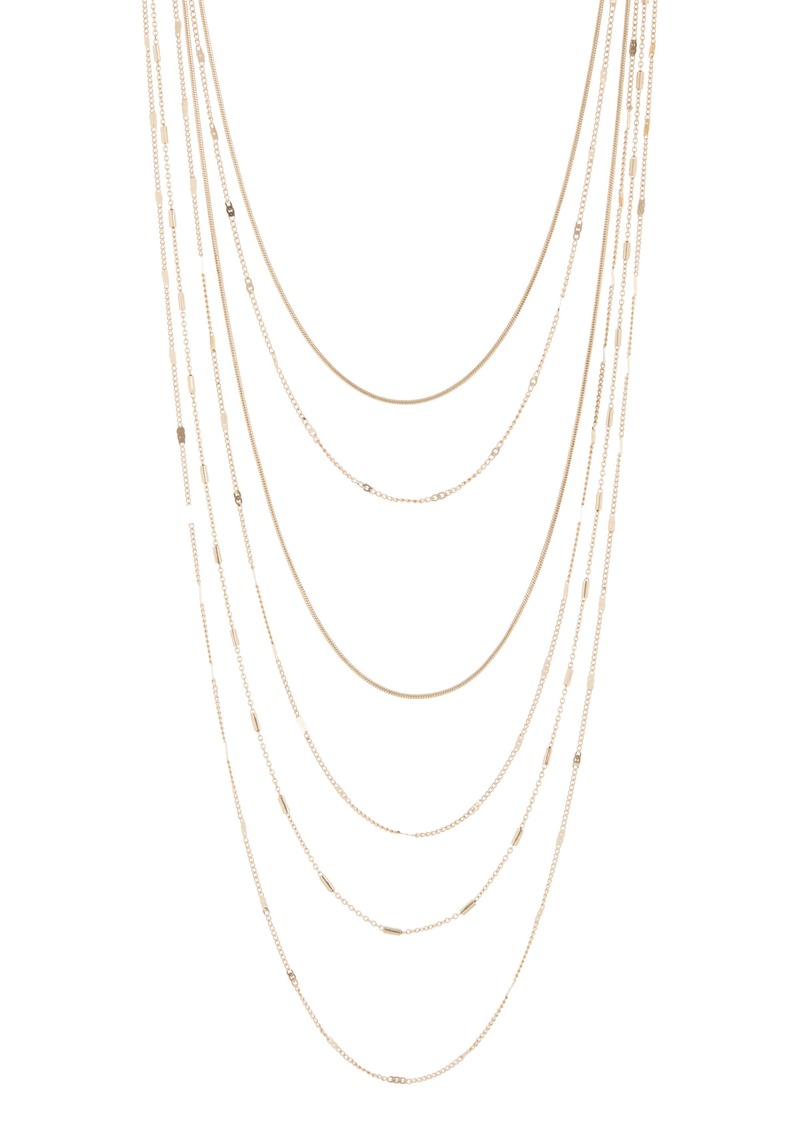 NORDSTROM RACK Layered Chain Necklace in Gold at Nordstrom Rack