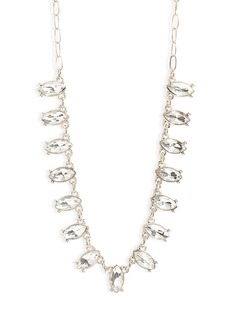 NORDSTROM RACK Marquise Frontal Collar Necklace in Clear- Rhodium at Nordstrom Rack