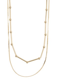 NORDSTROM RACK Mixed Layered Chain Necklace in Gold at Nordstrom Rack