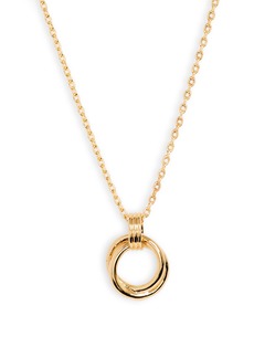 NORDSTROM RACK Open Double Circle Necklace in Gold at Nordstrom Rack
