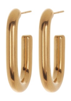 NORDSTROM RACK Oval Waterproof Huggie Hoop Earrings in Gold at Nordstrom Rack