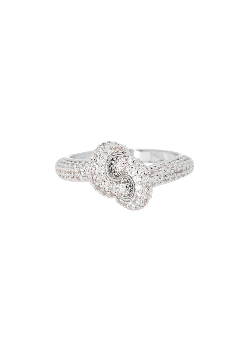 NORDSTROM RACK Pavé Cubic Zirconia Knot Ring in Clear- Silver at Nordstrom Rack