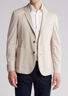 NORDSTROM RACK Soft Knit Sport Coat in Tan Canatabria Tooth at Nordstrom Rack