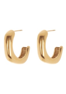 NORDSTROM RACK Waterproof Soft Square Huggie Hoop Earrings in Gold at Nordstrom Rack