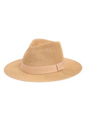 NORDSTROM RACK Solid Packable Panama Hat in Beige Sand at Nordstrom Rack