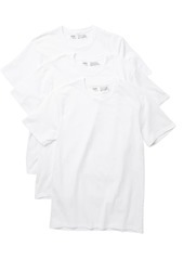 NORDSTROM RACK Pack of 3 Stretch Cotton Regular Fit Crewneck Undershirts in White at Nordstrom Rack