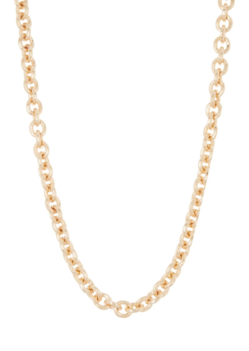 NORDSTROM RACK Texture Chunky Round Link Necklace in Gold at Nordstrom Rack